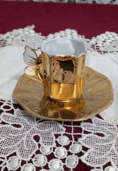 Antiga Xicara De Cafe De Porcelana Alemã Cena Romantica 1