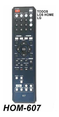Control Remoto Para Home Dvd Audio LG Hom-607 Premium 1 Año 1