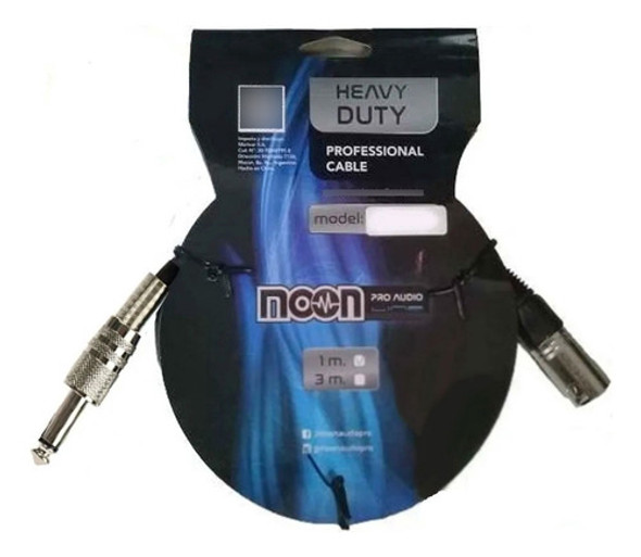 Cable Microfono 1m Canon-plug Moon 0