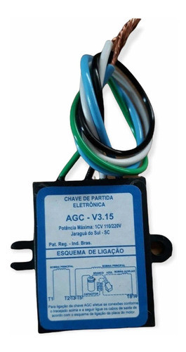 Chave De Partida V3.15 1cv Cortador Trapp + Micro-capacitor 1