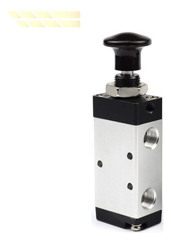 Válvula Pneumática 3/2 Vias Para Acionamento Botão Trava 1/4 0