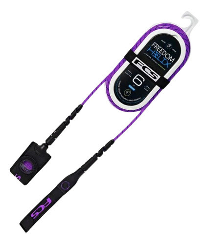 Leash Fcs Freedom Helix Comp 6' X 5 Mm Strep Roxo 0