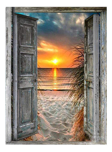 5d Pintura Por Diamantes 34 Colores Tamaño Grande 40x60cm 0