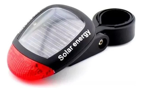 Luz Bicicleta Trasera Carga Solar Doble Led Multidestello 0