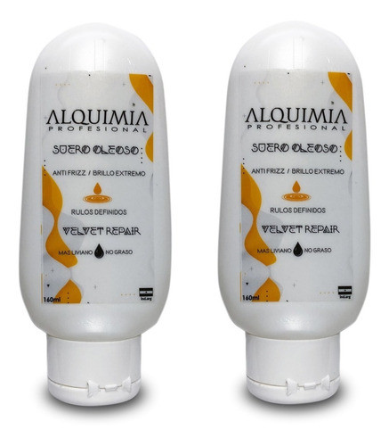 2 Sueros Oleosos Alquimia ( Velvet Repair ) X 160 Ml C/u 0