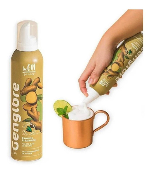 Espuma Gengibre P/ Drinks Bebidas Moscow Mule 12 Un Atacado 1