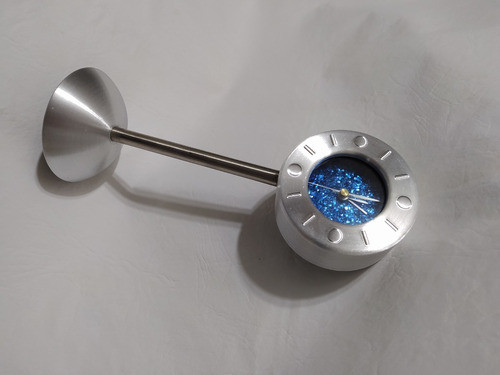 Reloj De Mesa Cuadrante Negro De 5 Cm De Diámetro 26 Cm Alto 1