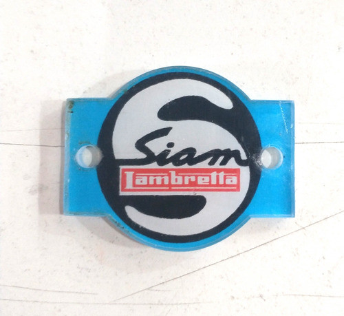 Insignia O Escudo Para Siambretta 125 D Std Standard 0