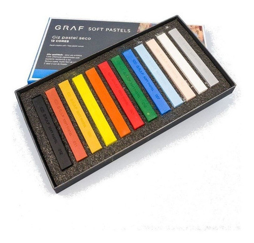 Giz Pastel Seco Graf Soft Pastels Cis C/12 Cores 0
