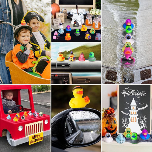 24 Piezas De Patos De Goma De Halloween A Granel Para Niños, 1
