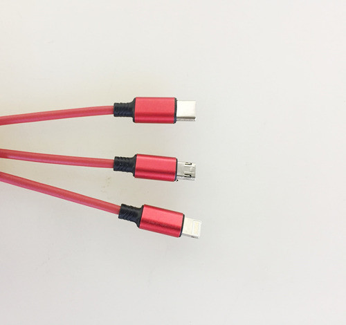 Cable Para Cargar 3 Celulares iPhone/samsung/android/huawei 1