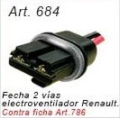 Ficha Conector 2 Vias Electroventilador Renault 0