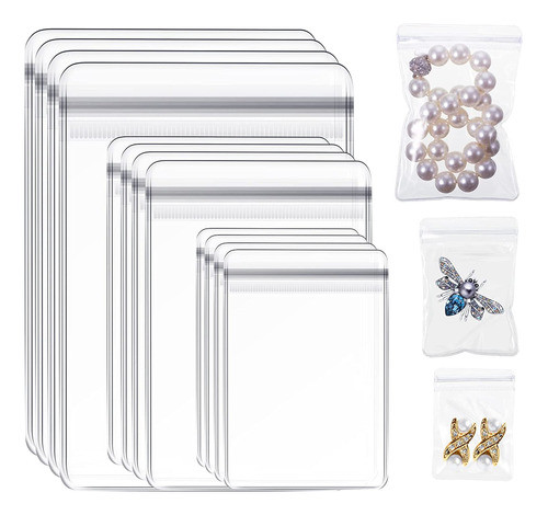 Pacote Com 120 Sacos Grip Seal Sacola De Plástico Transparen 0