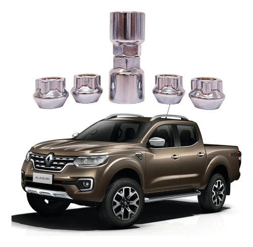 Tuerca Antirrobo Bulones De Seguridad Auto Renault Alaskan 0