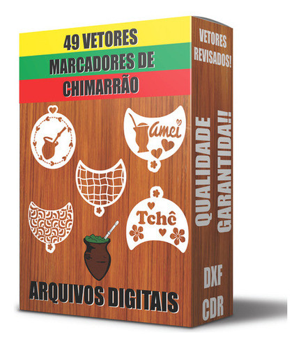 Pacote Vetor Gravacao Em Marcador De Cuia Chimarrao Terre 0