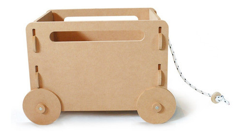 Carrito De Arrastre Para Juguetes Niña Niño Fibrofacil 0