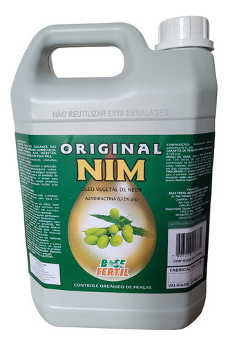 Óleo De Nim (neem) P/ Agricultura - Galão 5 Litros Antipraga 0