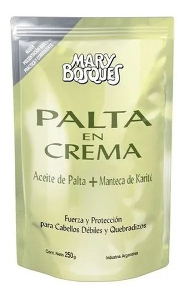 Baño Crema Hidratante Cabello Palta Mary Bosques 250g Full 1