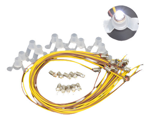 E501wt 10 * Tornillo De Led Blanco Bombilla Y Soporte Base E 0