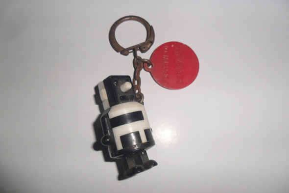 Antiguo Llavero Miniatura Muñequito Robot Polystyrol Basf 0