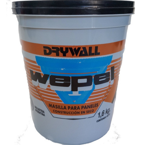 Masilla Para Durlock Drywall Interior Wepel X 1,6 Kg. 0