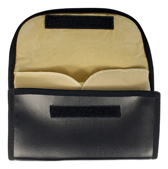 Carteira Para Joias Pano Mostruário Preto Com Bege 0