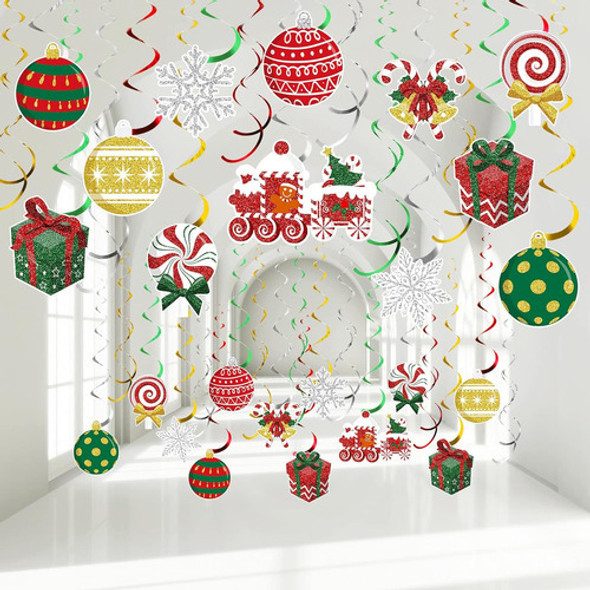 Decoración Colgante Navidad Remolino Pack X 36 Piezas Outus 1 Decoración Colgante Navidad Remolino Pack X 36 Piezas Outus 1