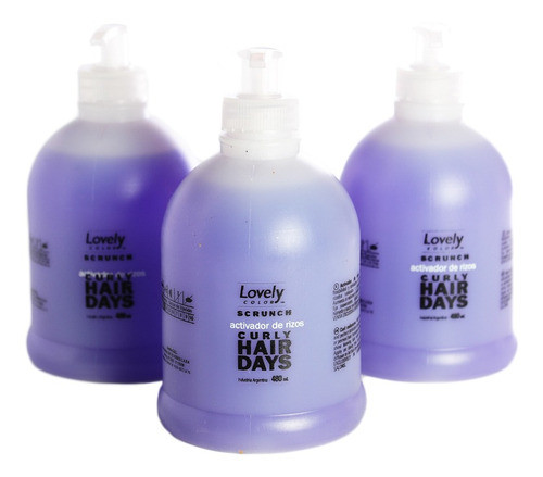 Kit X3 Scrunch Crema Peinar Definir Rulos X500 Local 1