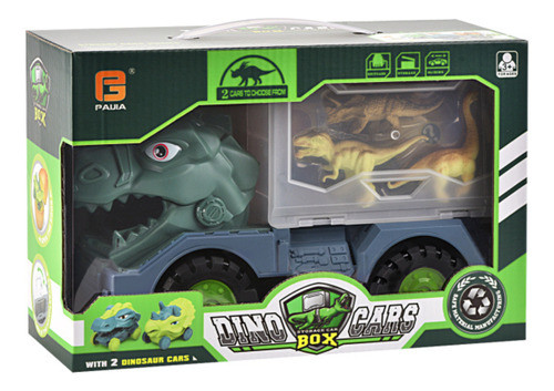Camión Con 2 Auto Dinosaurios, En Bolsa 0