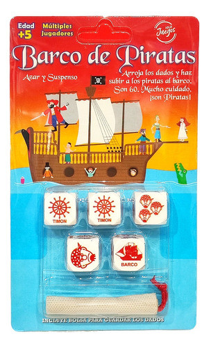 Juego De Dados Didáctico Barco De Piratas Solo Juegos 0
