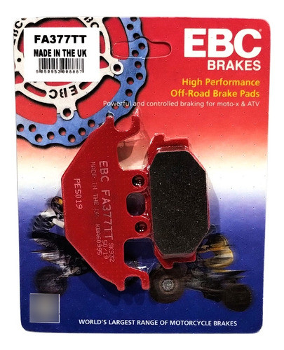 Pastillas Freno Ebc Fa377tt Kawasaki Brute Force 300 Um 0