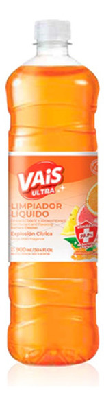 Limpiador Líquido Cítrico Desinfectante 900ml Vais Ultra 3u 1 Limpiador Líquido Cítrico Desinfectante 900ml Vais Ultra 3u 1