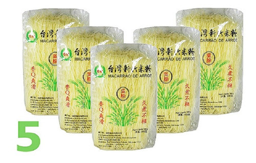 5 Uni Macarrão Japonês De Arroz Yakisoba Gw 500g 0