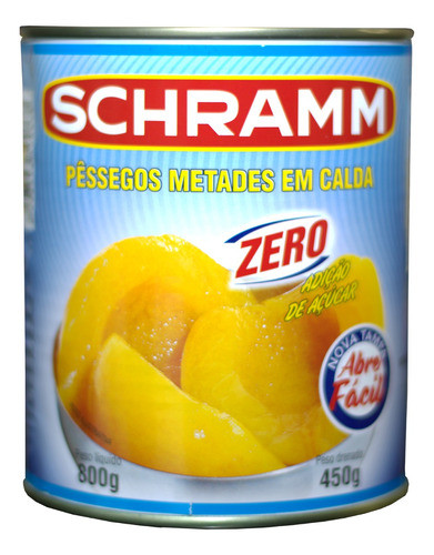 Kit 3 Pêssegos Em Calda Zero Açúcar 450g - Schramm 1