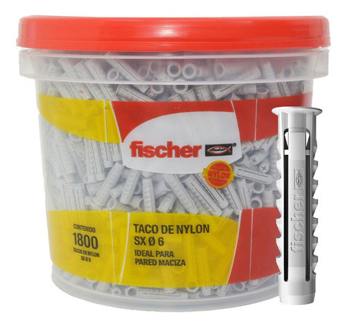 Taco Fisher Universal Sx6 Con Tope Balde 1800 Tacos Fischer 0