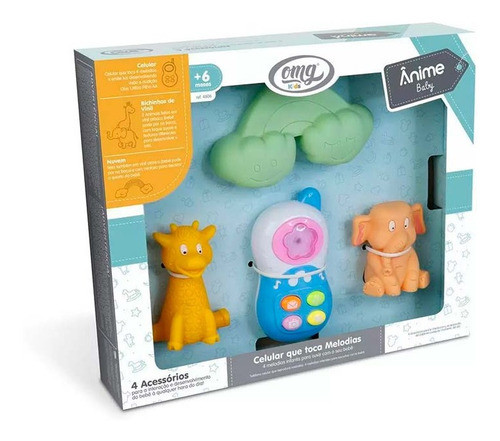 Conjunto De Atividades - Ânime - Baby - Azul - 4 Peças- Omg 0