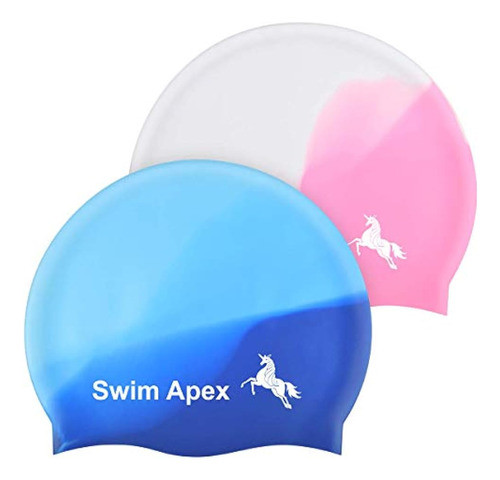 Paquete De 2 Gorras De Natación De Silicona Para 1