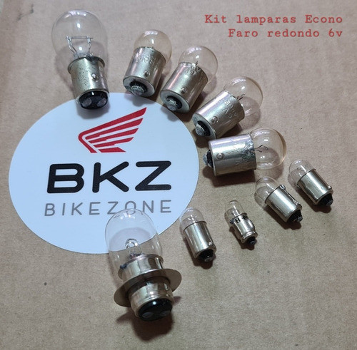 Kit Lamparas Alternativas Honda Econo Power C90 F/r 6v Bkz 1