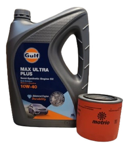 Filtro Aceite Motrio Aceite Gulf 10w40 Peugeot 205 1.9d 0
