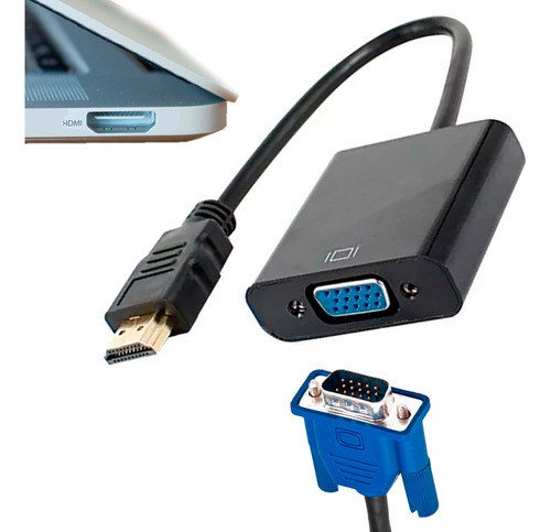 Conversor Hdmi A Vga Proyector Monitor Tv Raspberry 1080p 0