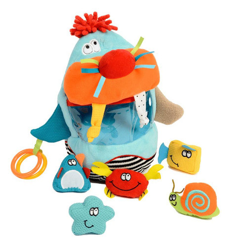 Set De 6 Peluches De Estimulación Dolce Walter La Morsa 0