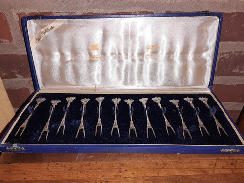 12 Pinches De Plata Sellada En Caja Original 0