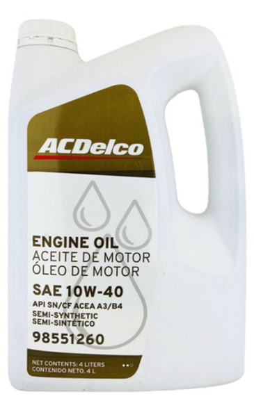 Kit Filtro Original + Aceite 10w40 Chevrolet Sonic 1.6 2020 1