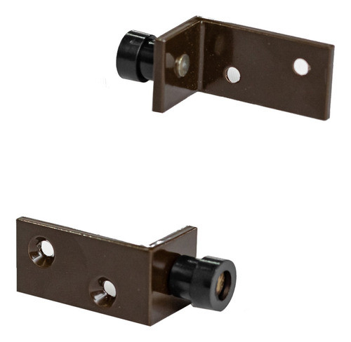 Pino Guia Canto Marrom 12mm Porta De Correr Janela 4 Peças 1
