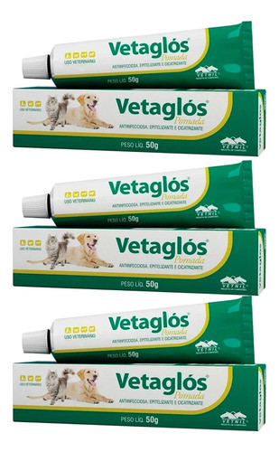 Pomada Vetaglos 50g - Vetnil - 3 Unidades 0