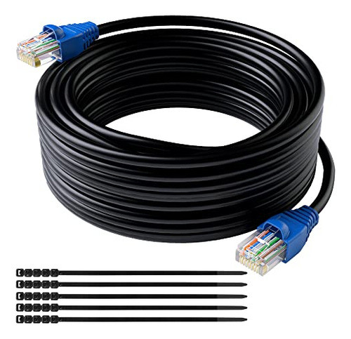 Cat6 Outdoor Ethernet Cable Heavy Duty 250 Feet Cat 6 Networ 0