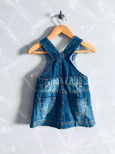 Vestido Jardinero Jumper Jean 6 A 9 Meses Beba Jean 1