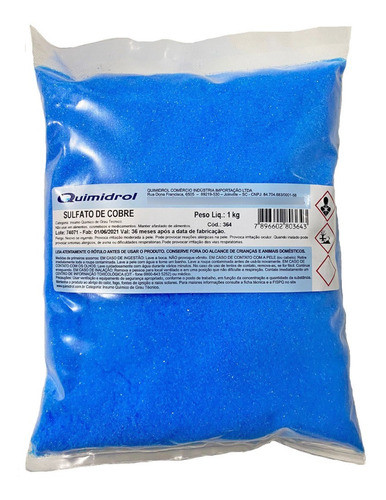 Sulfato De Cobre Puríssimo 2 Kg 0