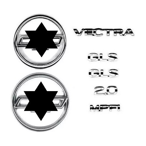 Kit Emblema Mala + Grade + Vectra + Gls + 2.0 + Mpfi 97 /... 0