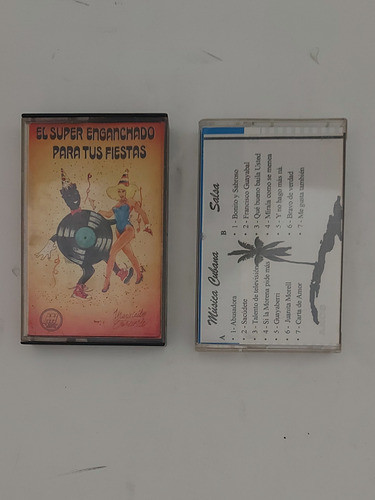 Lote 2 Cassettes - Salsa, Música Para Fiestas 0